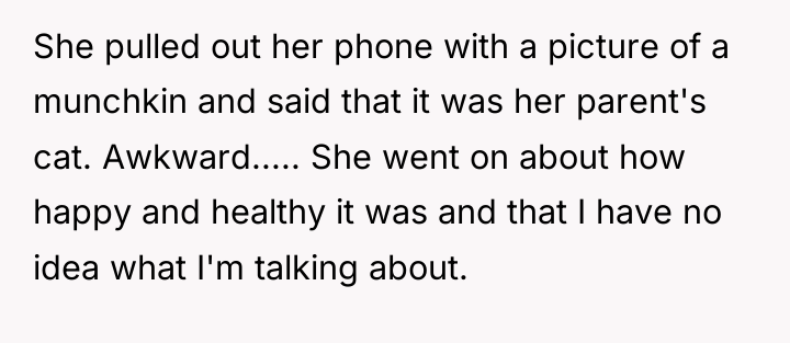 She pulled out her phone with a picture of a...
