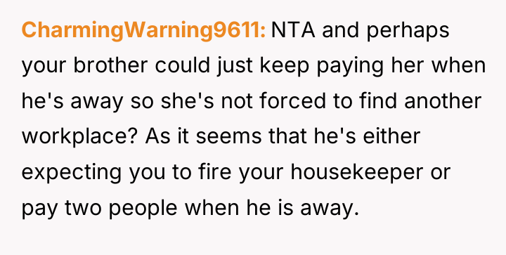 CharmingWarning9611 NTA and perhaps your brother could just keep paying...