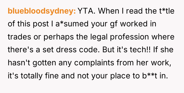 bluebloodsydney YTA. When I read the t*tle of this post...
