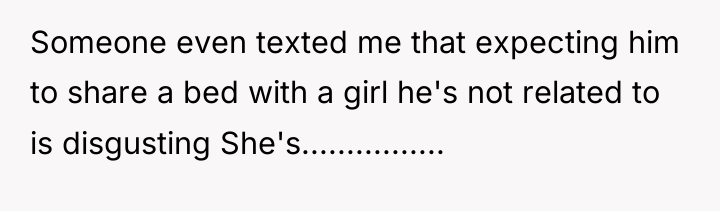 Someone even texted me that expecting him to share a...