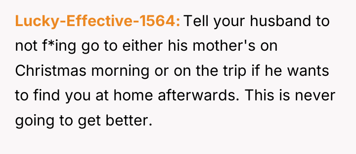 Lucky-Effective-1564 Tell your husband to not f*ing go to either...