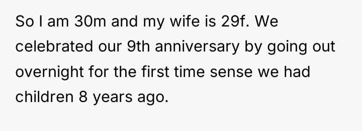 So I am 30m and my wife is 29f. We...