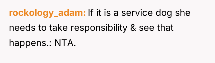 rockology_adam If it is a service dog she needs to...