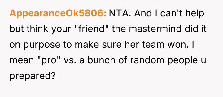 AppearanceOk5806 NTA. And I can't help but think your "friend"...