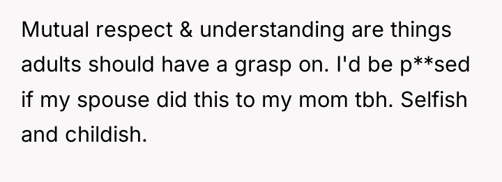 Mutual respect & understanding are things adults should have a...