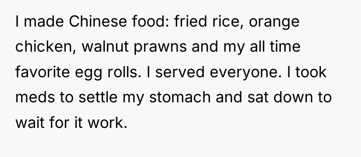 I made Chinese food: fried rice, orange chicken, walnut prawns...