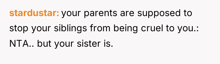 stardustar your parents are supposed to stop your siblings from...