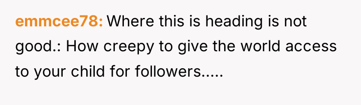emmcee78 Where this is heading is not good.: How creepy...