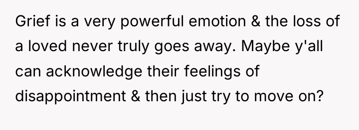 Grief is a very powerful emotion & the loss of...
