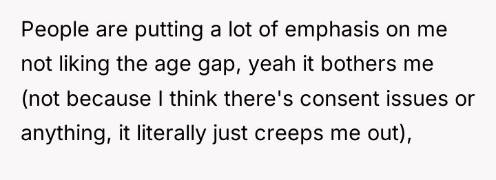 People are putting a lot of emphasis on me not...