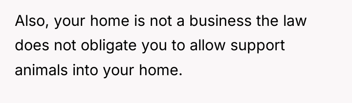 Also, your home is not a business the law does...