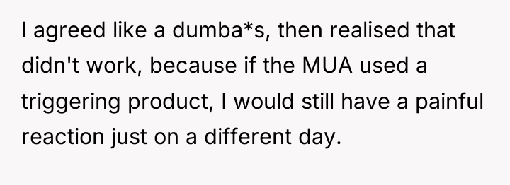 I agreed like a dumba*s, then realised that didn't work,...