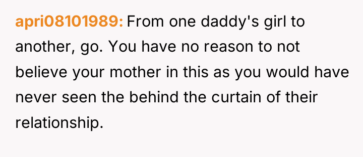 apri08101989 From one daddy's girl to another, go. You have...