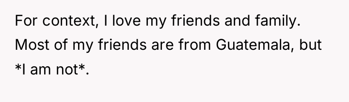 For context, I love my friends and family. Most of...
