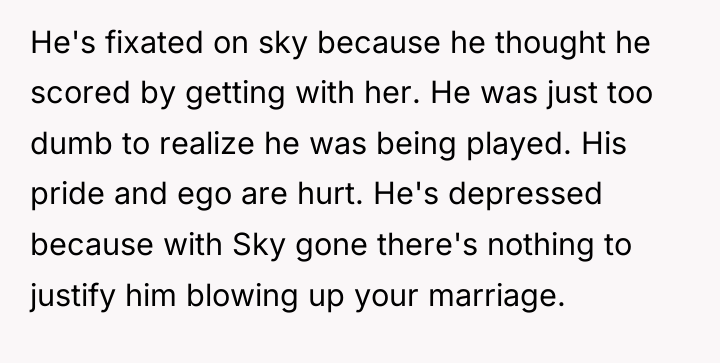 He's fixated on sky because he thought he scored by...