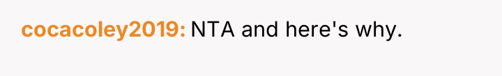 cocacoley2019 NTA and here's why.