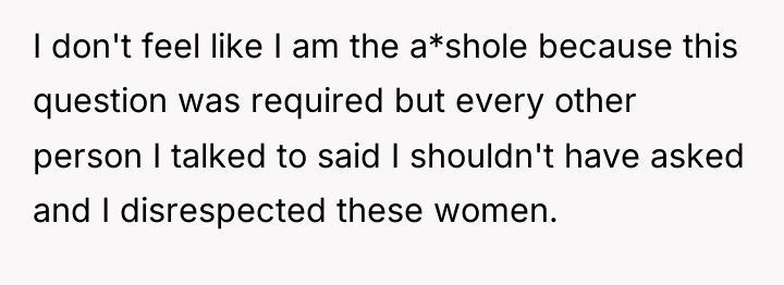 I don't feel like I am the a*shole because this...