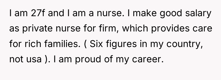 I am 27f and I am a nurse. I make...