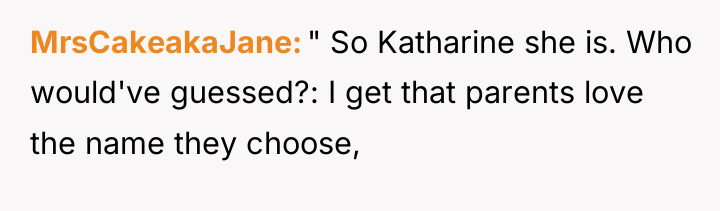 MrsCakeakaJane " So Katharine she is. Who would've guessed?: I...