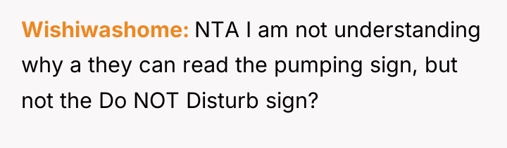 Wishiwashome NTA I am not understanding why a they can...