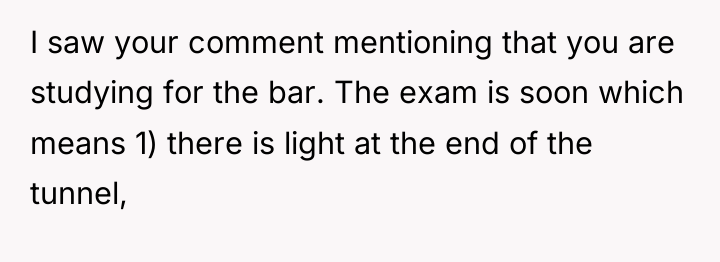 I saw your comment mentioning that you are studying for...