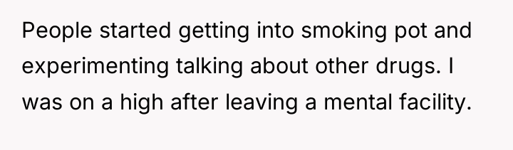 People started getting into smoking pot and experimenting talking about...