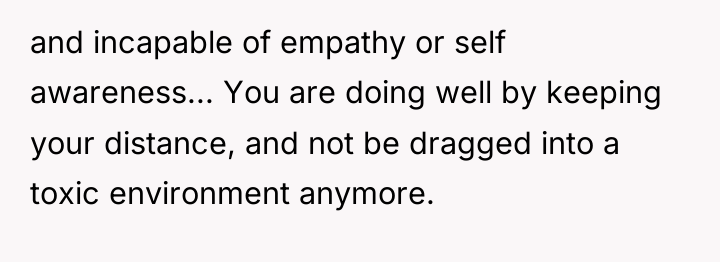 and incapable of empathy or self awareness... You are doing...