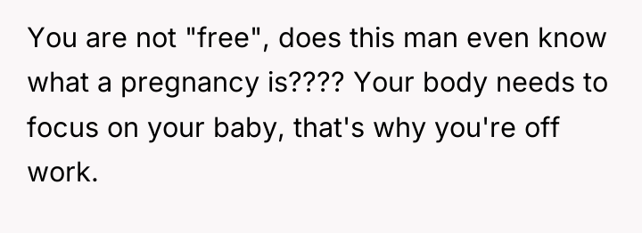 You are not "free", does this man even know what...