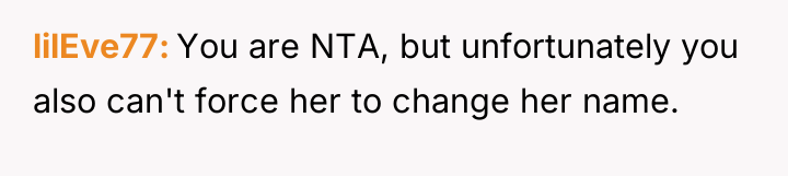 lilEve77 You are NTA, but unfortunately you also can't force...