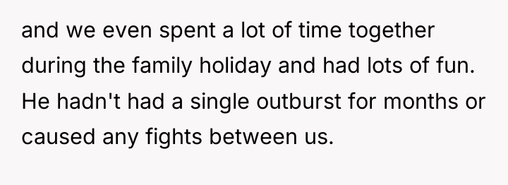 and we even spent a lot of time together during...