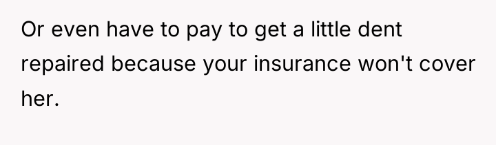 Or even have to pay to get a little dent...