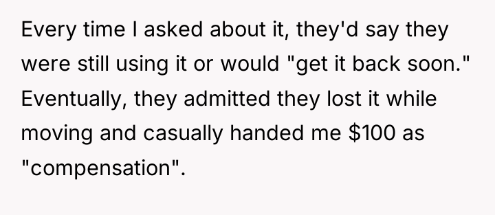 Every time I asked about it, they'd say they were...