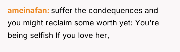 ameinafan suffer the condequences and you might reclaim some worth...