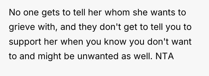 No one gets to tell her whom she wants to...