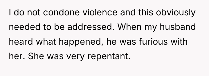 I do not condone violence and this obviously needed to...