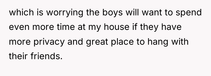 which is worrying the boys will want to spend even...