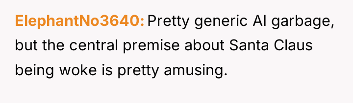ElephantNo3640 Pretty generic AI garbage, but the central premise about...