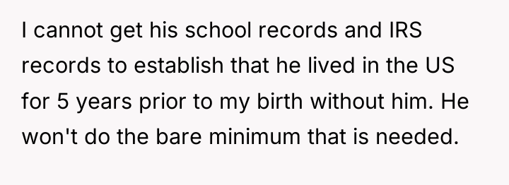 I cannot get his school records and IRS records to...