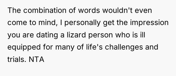 The combination of words wouldn't even come to mind, I...