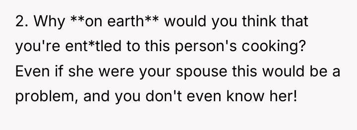 2. Why **on earth** would you think that you're ent*tled...