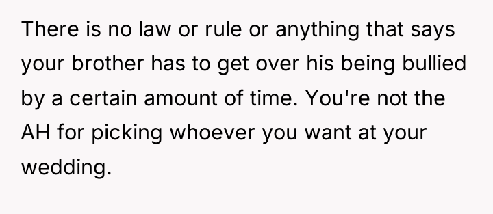 There is no law or rule or anything that says...