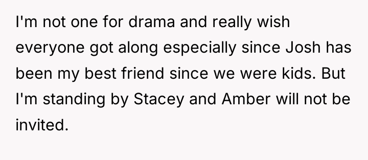 I'm not one for drama and really wish everyone got...