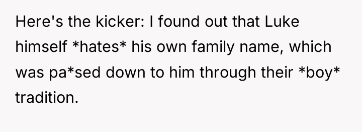 Here's the kicker: I found out that Luke himself *hates*...