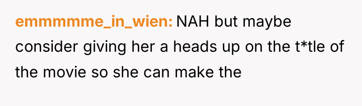 emmmmme_in_wien NAH but maybe consider giving her a heads up...