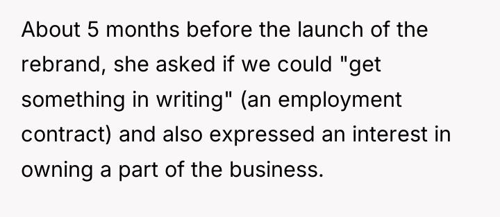 About 5 months before the launch of the rebrand, she...