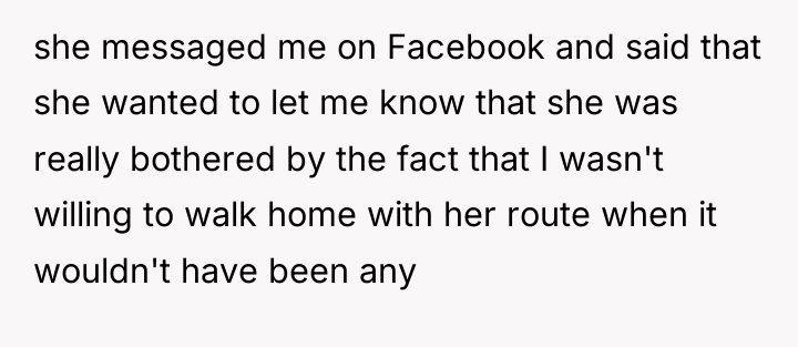 she messaged me on Facebook and said that she wanted...