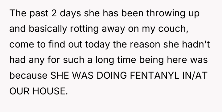 The past 2 days she has been throwing up and...