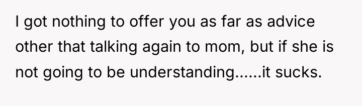 I got nothing to offer you as far as advice...