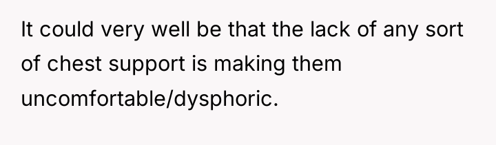 It could very well be that the lack of any...