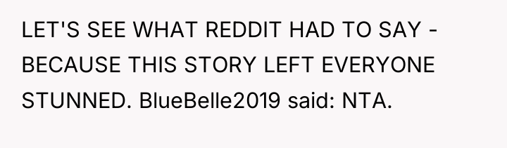 LET'S SEE WHAT REDDIT HAD TO SAY - BECAUSE THIS...